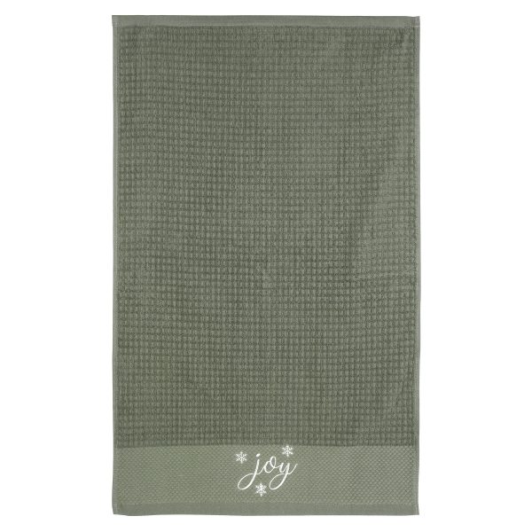 christmas face towel (army green color)